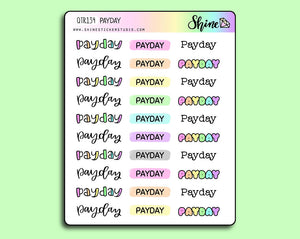 Payday Stickers