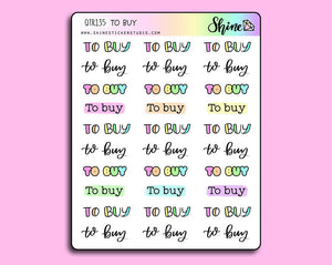 All Colors To Buy Stickers By Shine Sticker Studio 