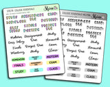 College Essentials Stickers By Shine Sticker Studio