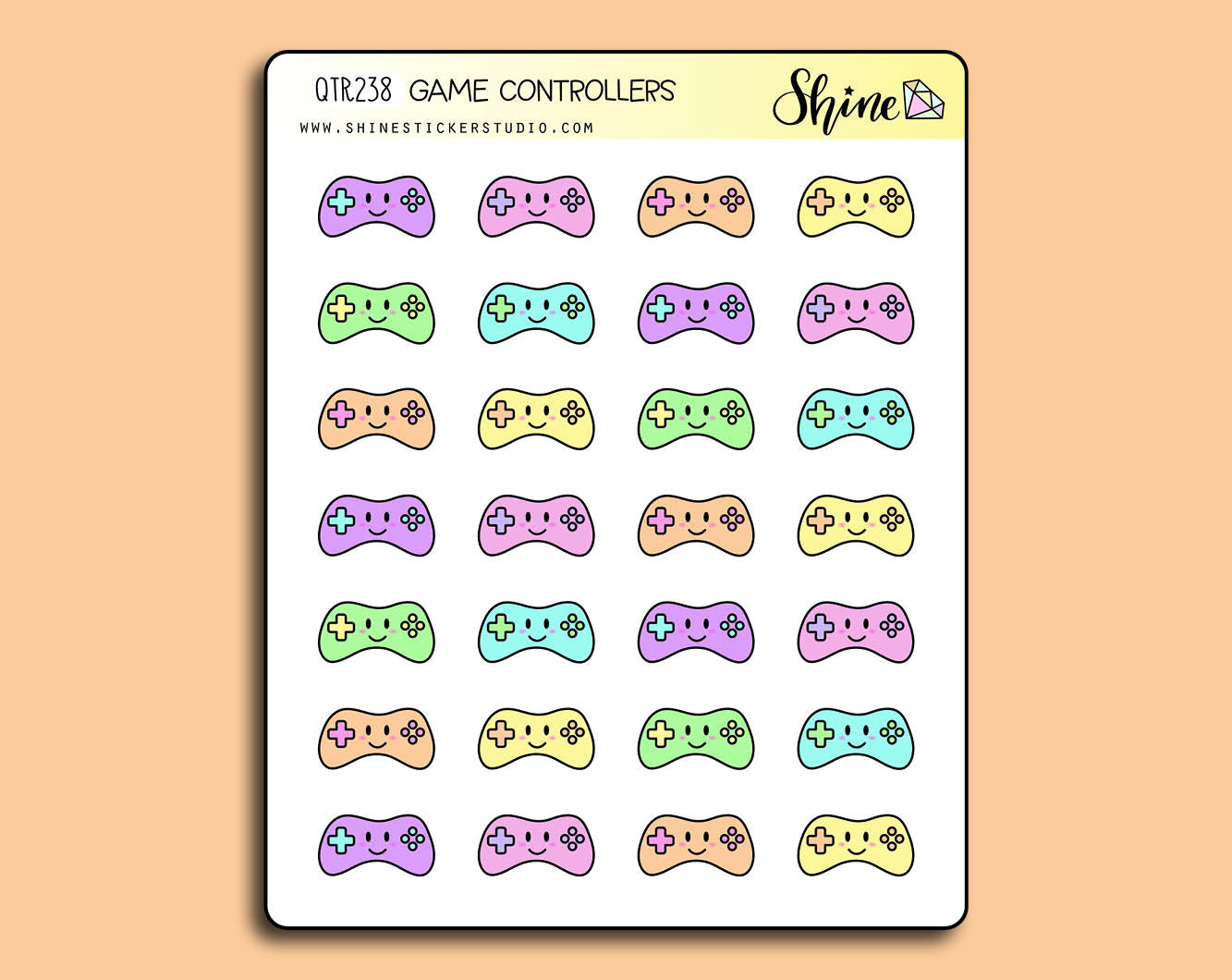 Custom Controller With Sticker Game Controller Stickers – Shine Sticker Studio