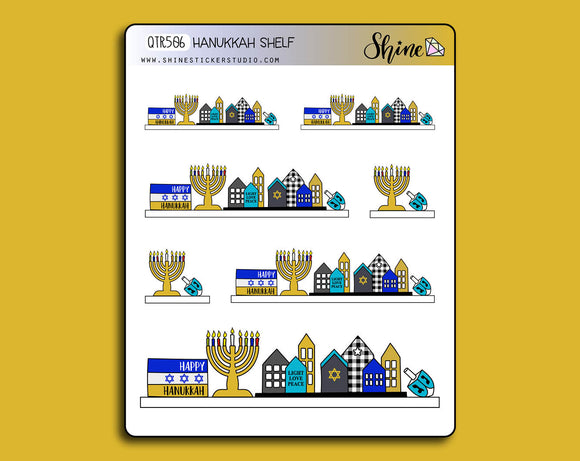 Hanukkah Shelf Stickers