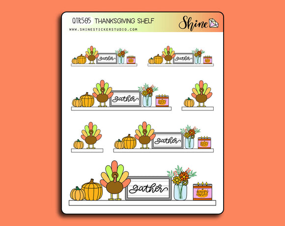Thanksgiving Shelf Stickers