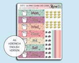 A6 Spring Cleaning Hobonichi Date Cover Stickers