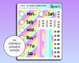 A6 Magical Planner Hobonichi Date Cover Stickers