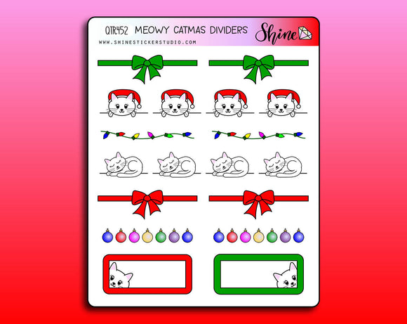 Meowy Catmas Divider Stickers