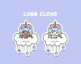 Shine Bright Luna Unicorn Sticker DIE CUTS