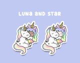 Shine Bright Luna Unicorn Sticker DIE CUTS