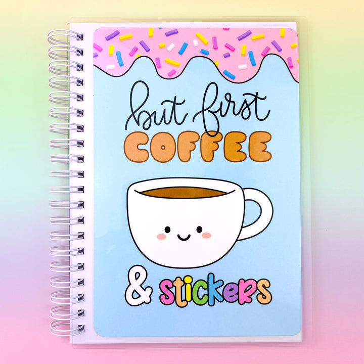 Coffee Time Reusable Sticker Book