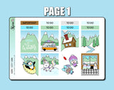 Plan your activities with Cozy Cabin - Hobonichi Cousin Sticker Kit By Shine Sticker Studio | Animal Crossing Stickers | Bus Stickers