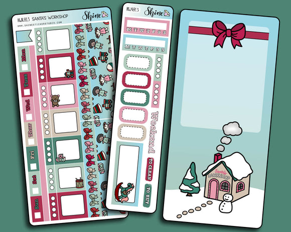 Santa's Workshop - Hobonichi Weeks Sticker Kit