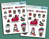 Santa's Workshop Deco Stickers | Christmas Stickers | Animal Crossing Stickers | Shine Sticker Studio