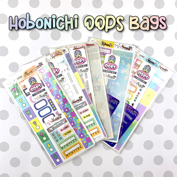 Oops Bag - Hobonichi Weekly Grab Bag - Misfit Grab Bag Stickers
