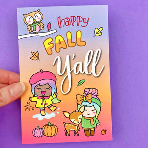 Happy Fall Y'all - Luna Journal Card Planner Dashboard