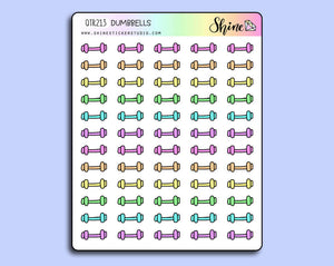 Dumbbell Stickers