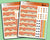 A6 Pumpkin Spice Hobonichi Date Cover Stickers